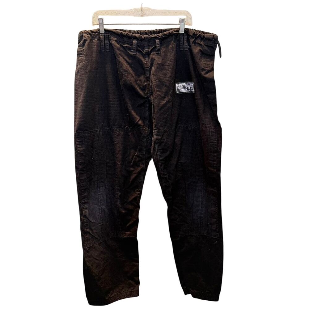 First Roll Martial Arts Training Pant A4 XL Black Karate BJJ Jiu Jitsu Uniform